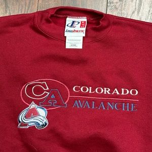 90s Logo Athletic Colorado Avalanche pullover crewneck